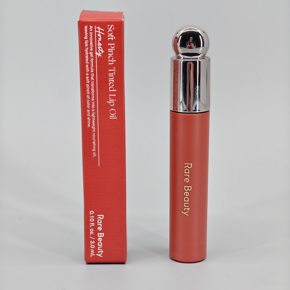 Rare Beauty Soft Pinch Tinted Lip Oil HONESTY 0.10oz NIB Nude Brown Lip‎ Tint